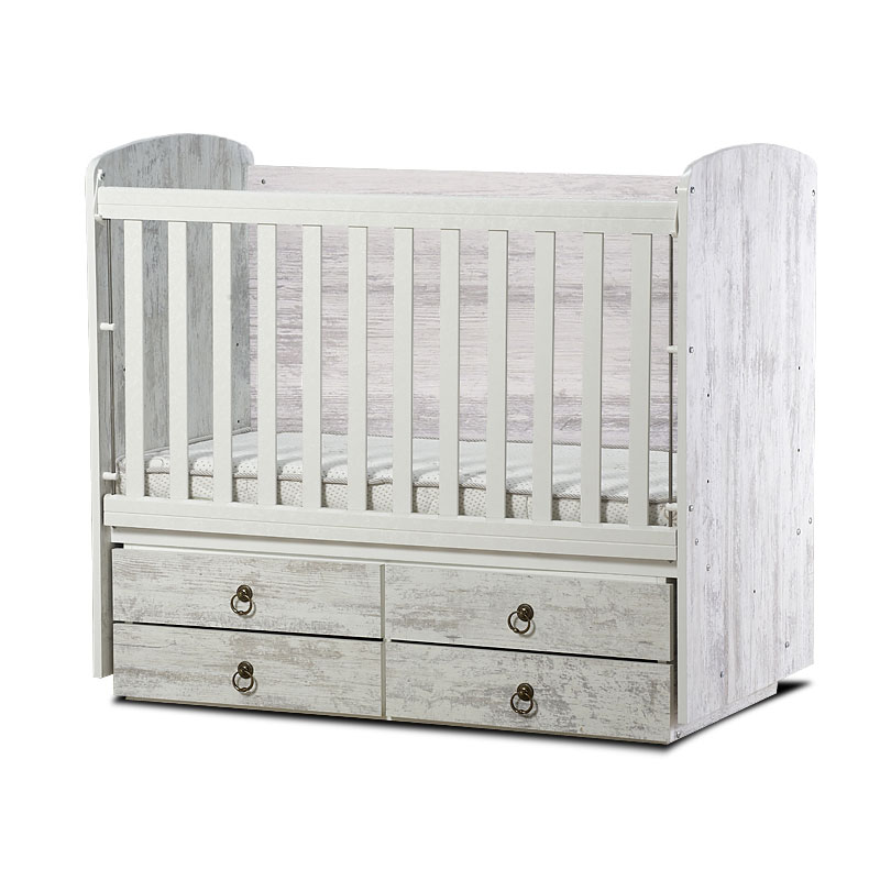 Бебешка кошара Dizain Baby Деси 60/120 подвижна решетка Антик