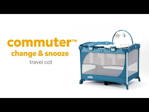 Бебешка кошара Joie commuter™ change & snooze, с шезлонг и подложка за повиване
