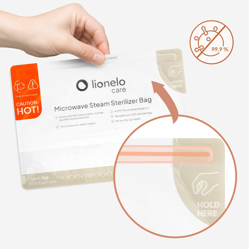 Торбички за парна стерилизация в микровълнова Lionelo Thermbag