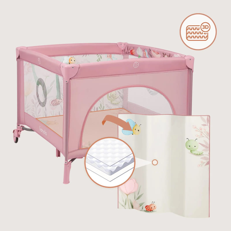 Бебешка кошара за игра Lionelo Mille Plus