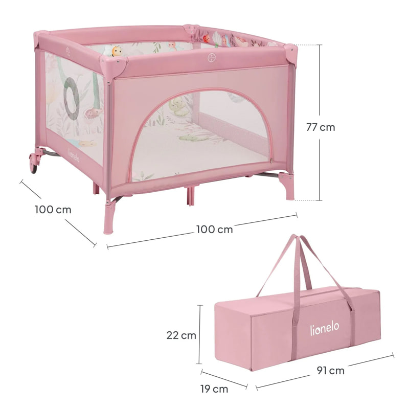 Бебешка кошара за игра Lionelo Mille Plus