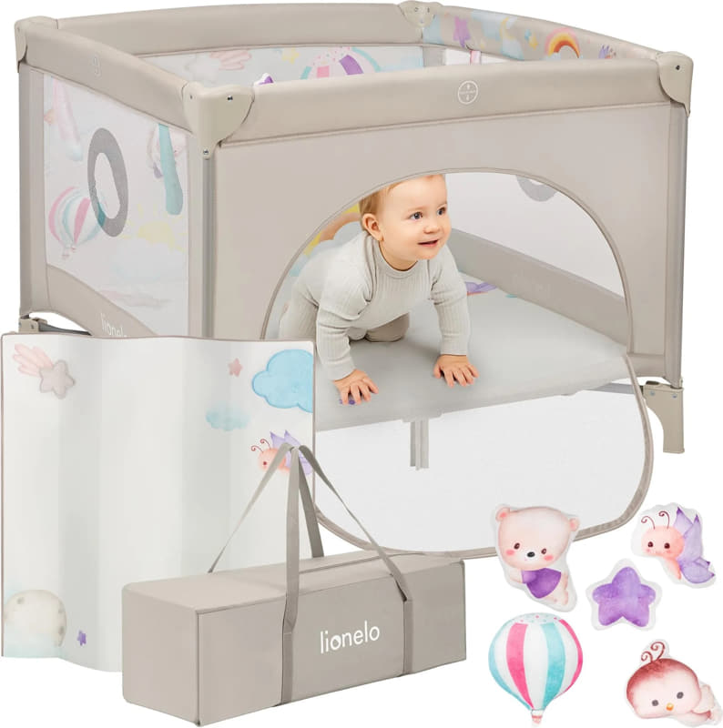 Бебешка кошара за игра Lionelo Mille Plus