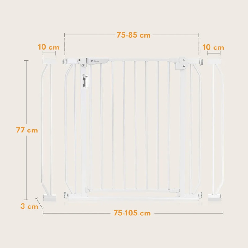 Универсална преграда за врата Lionelo Truus Slim LED