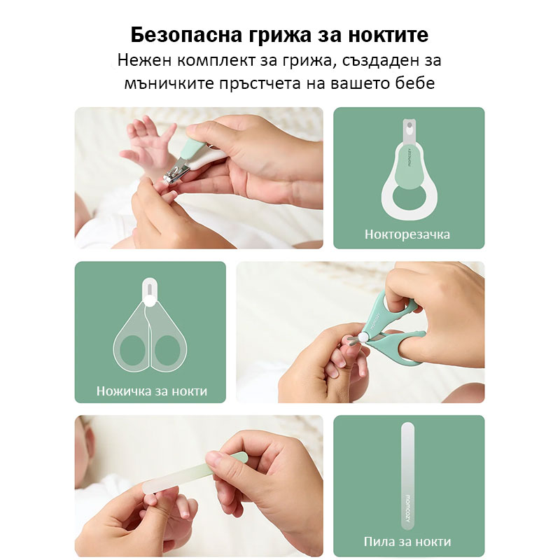 Хигиенен комплект за бебе Momcozy All-in-1 Core Baby Kit, 10 части