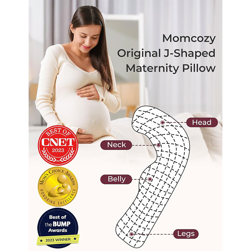 Възглавница за бременни и кърмене Momcozy J-образна