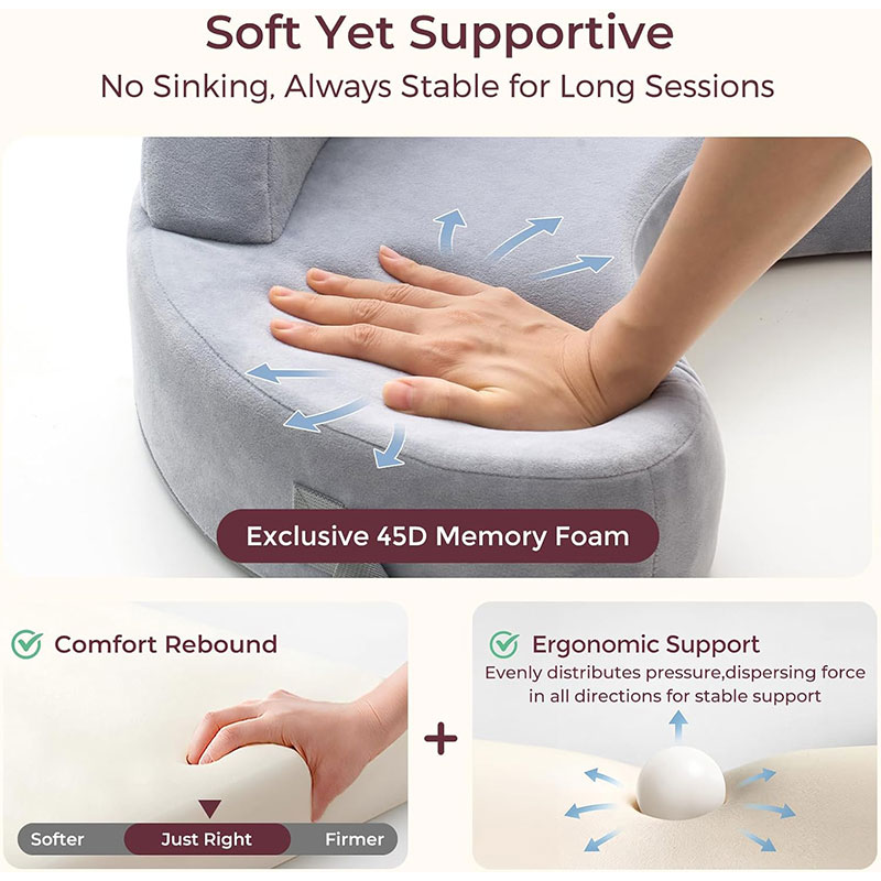 Възглавница за кърмене Momcozy CozyLite, Grey