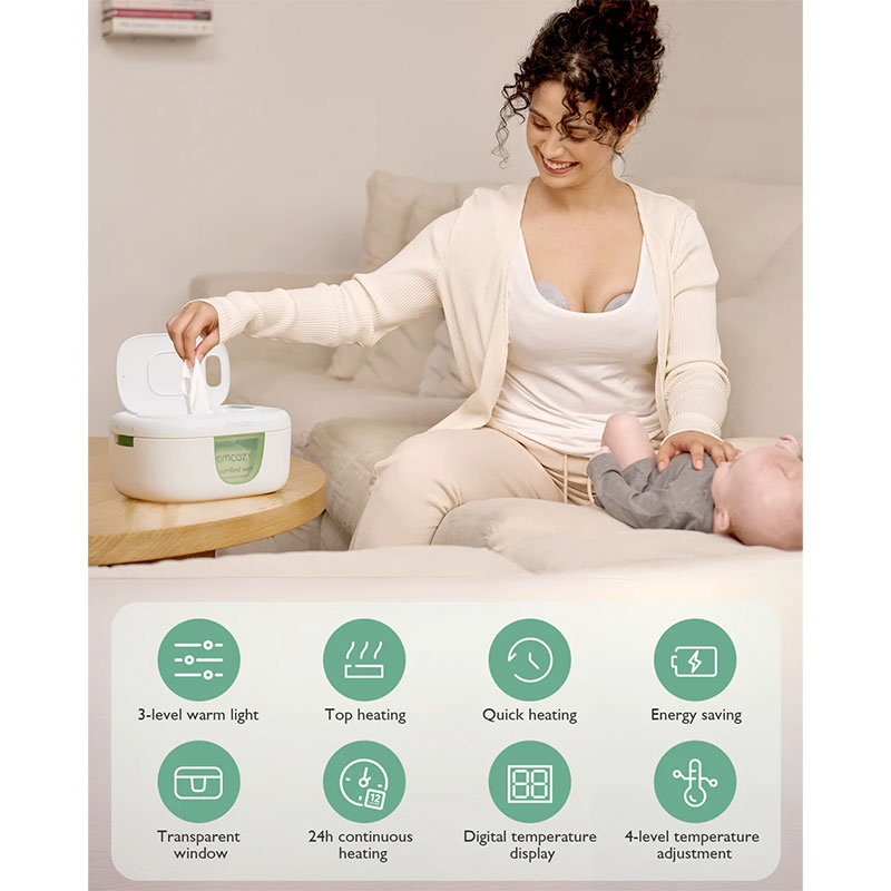 Уред за затопляне на бебешки мокри кърпи Momcozy