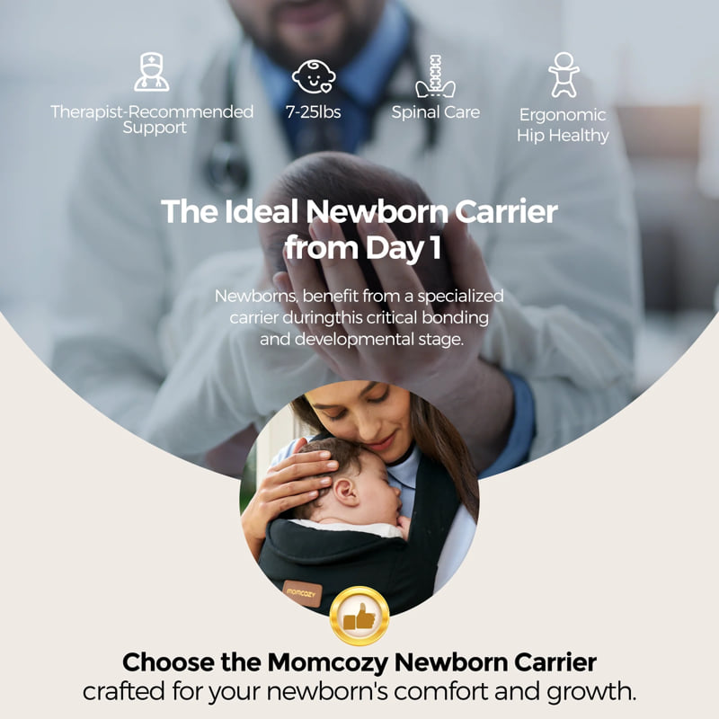 Ергономична раница Momcozy WeeSnug, 0-12 месеца