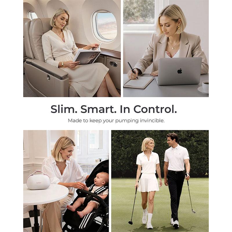 Смарт двойна електрическа помпа за кърма Momcozy Air 1 Ultra-slim, с мобилно приложение