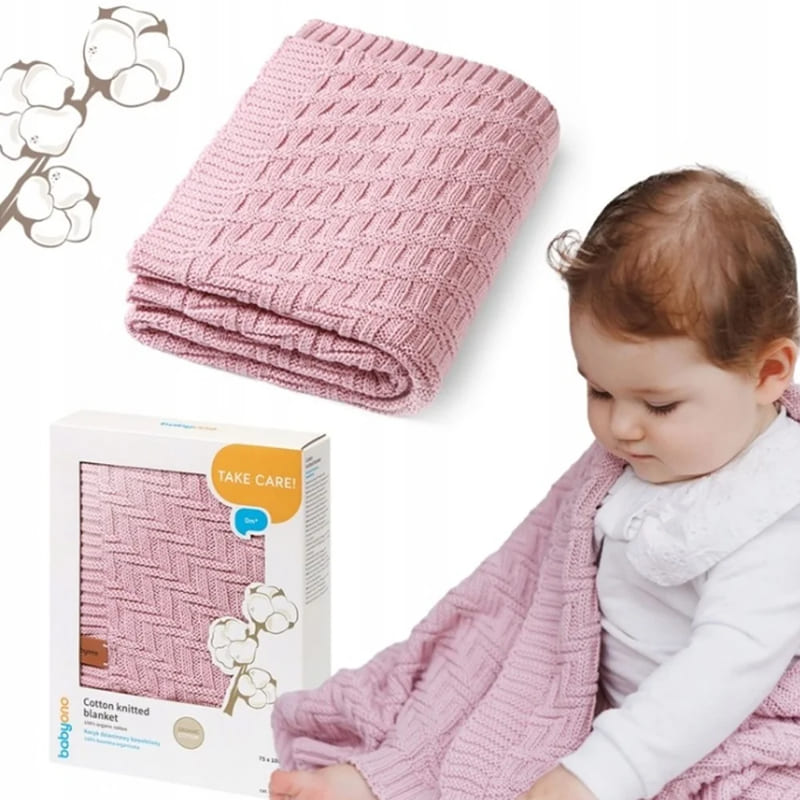 Бебешко плетено памучно одеяло BabyOno 75x100 см., 1647