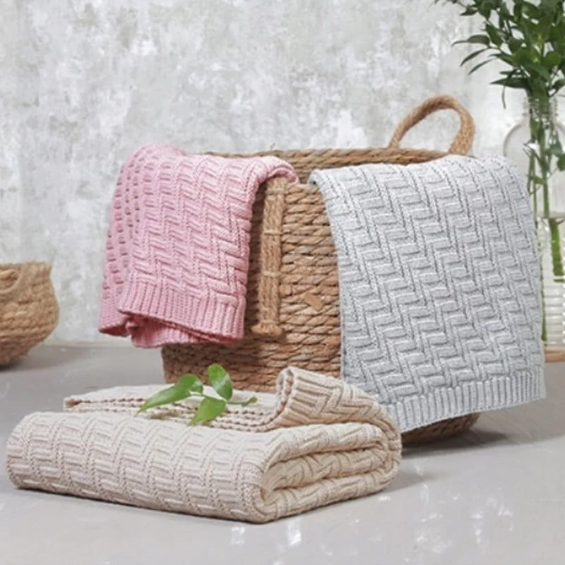Бебешко плетено памучно одеяло BabyOno 75x100 см., 1647