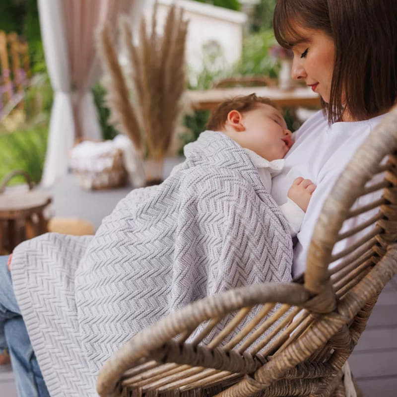 Бебешко плетено памучно одеяло BabyOno 75x100 см., 1647
