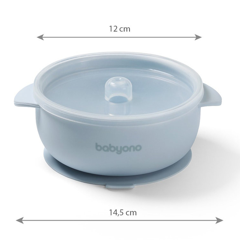 Детска силиконова купа с вендуза BabyOno 1662