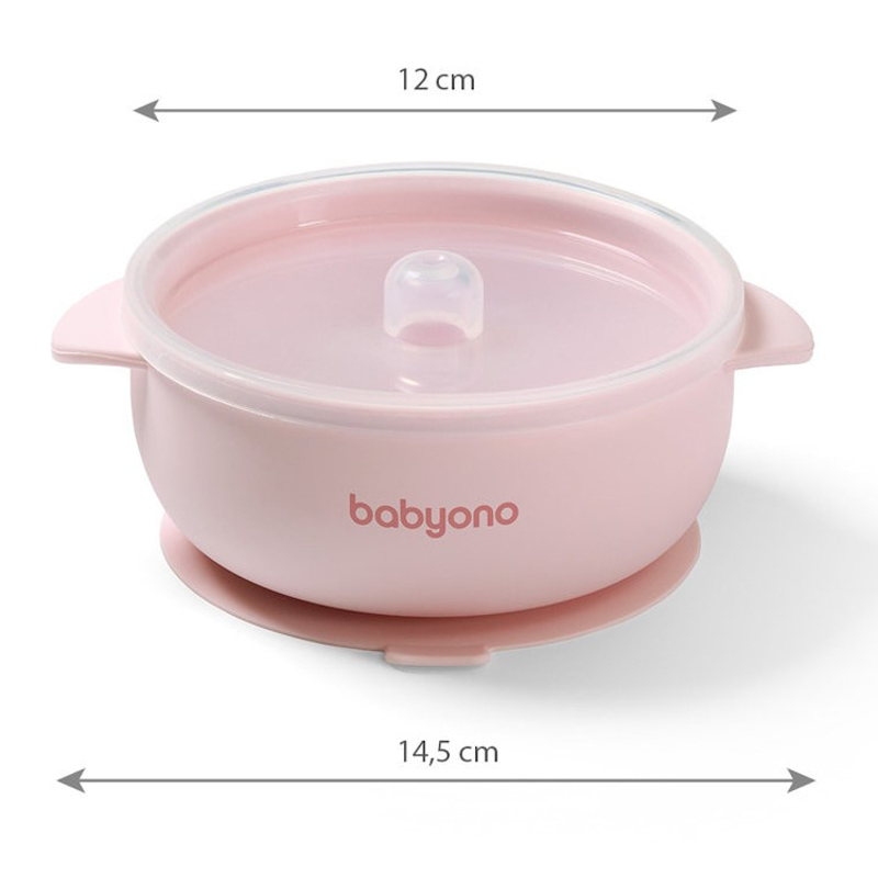 Детска силиконова купа с вендуза BabyOno 1662