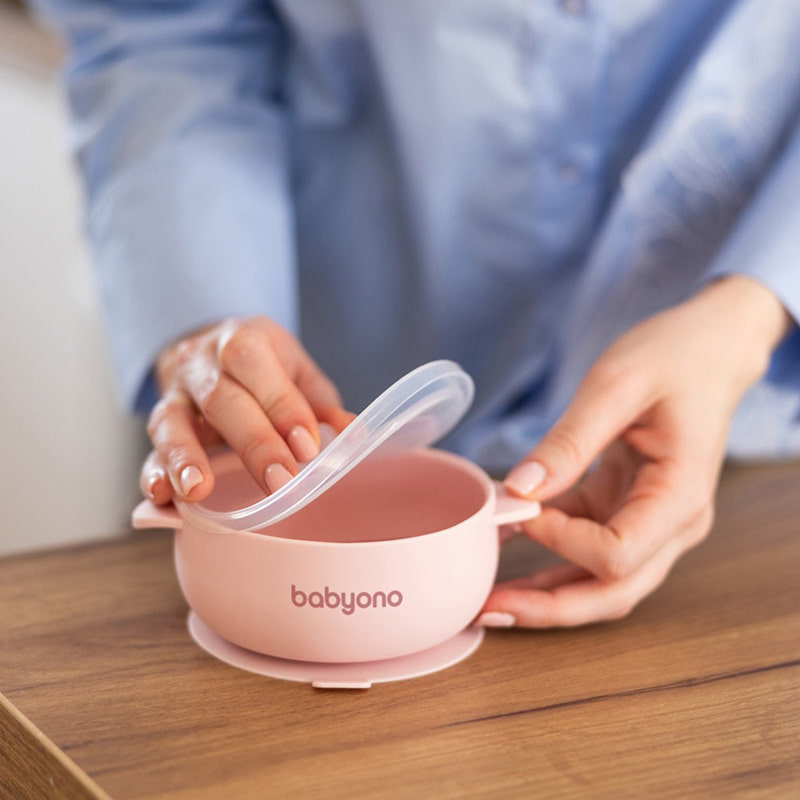 Детска силиконова купа с вендуза BabyOno 1662