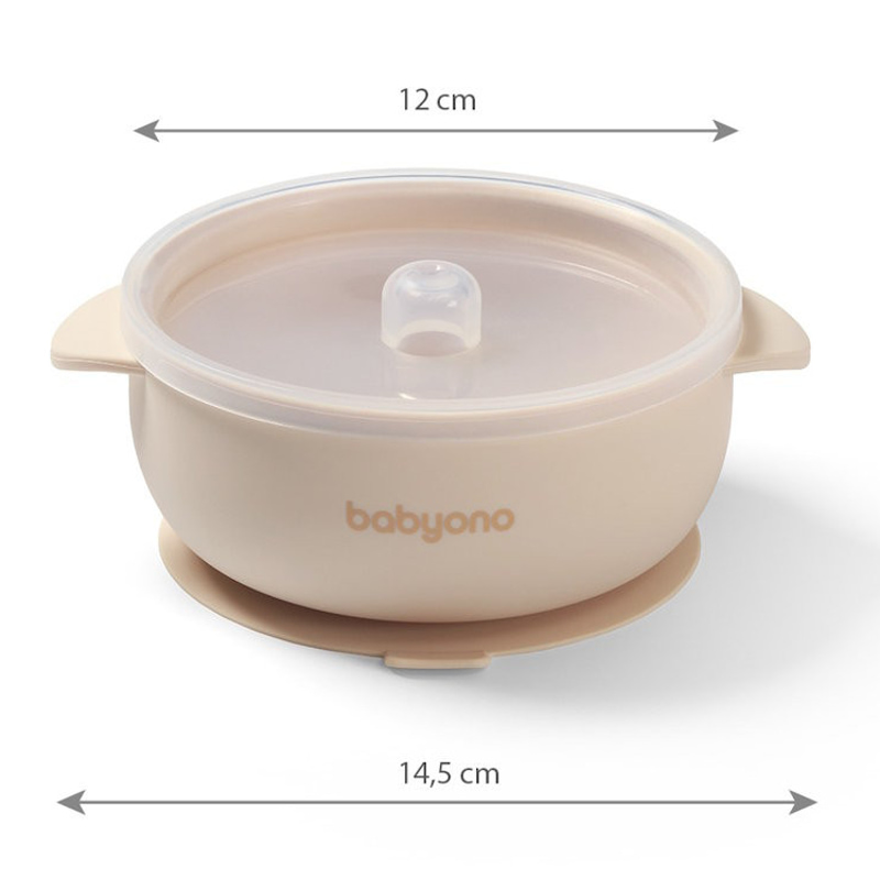 Детска силиконова купа с вендуза BabyOno 1662