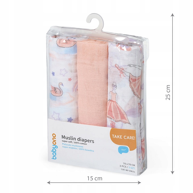 Комплект меки пелени BabyOno Take Care 3бр., 348