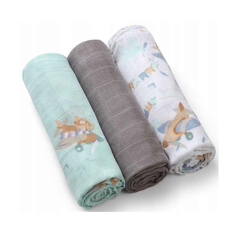 Комплект бамбукови пелени BabyOno Take Care 3 бр., 397