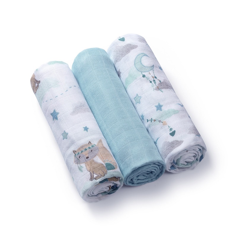 Комплект бамбукови пелени BabyOno Take Care 3 бр., 397