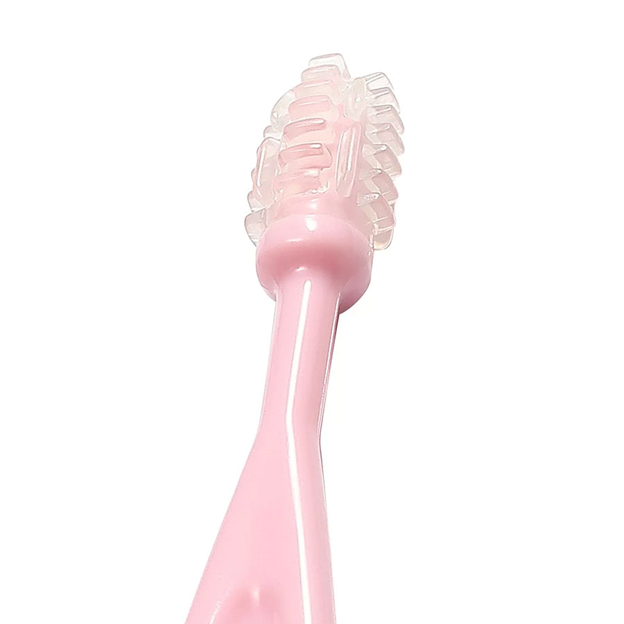 Комплект четки за зъби Babyono 3 бр. 550/01 Розов