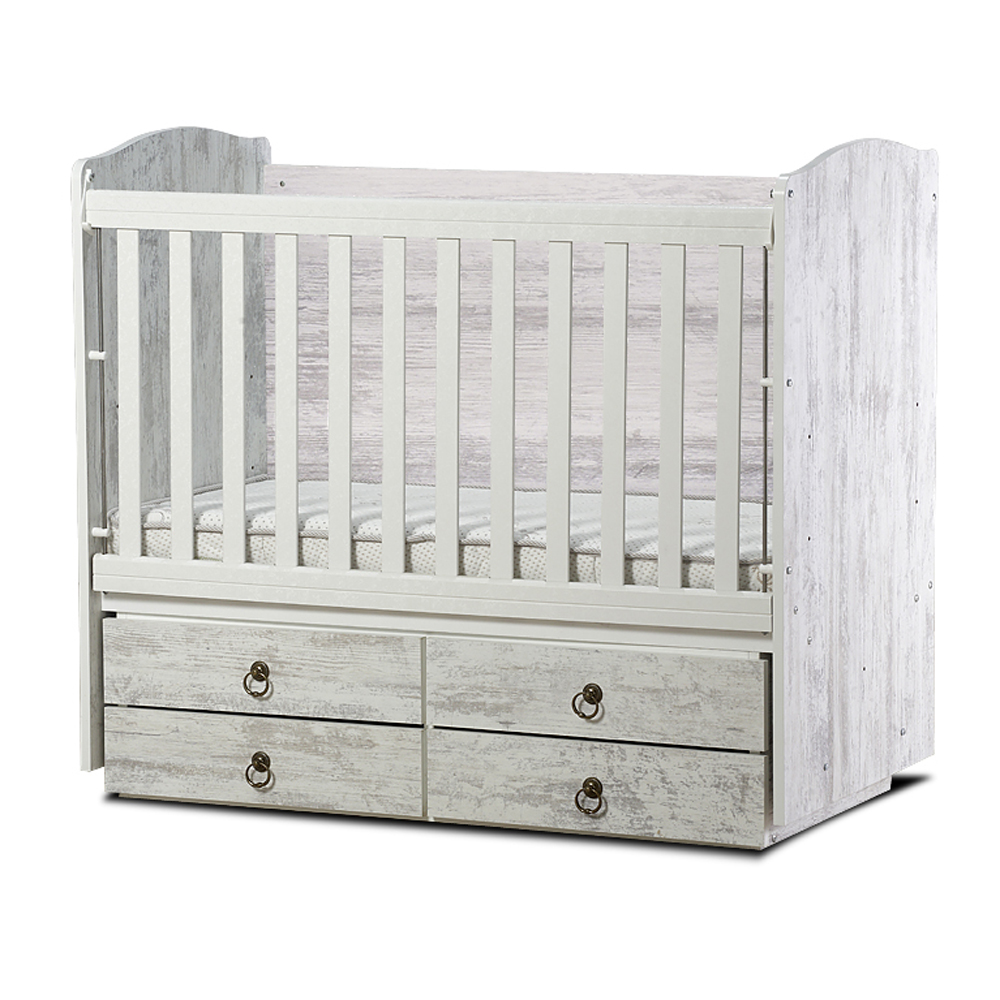 Бебешка кошара Dizain Baby Деси 60/120 подвижна решетка Антик