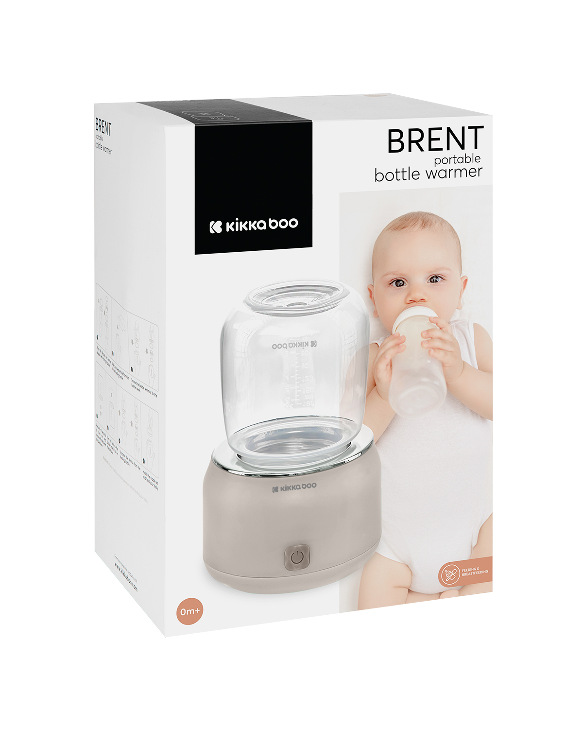 Преносим нагревател за шишета Brent Beige