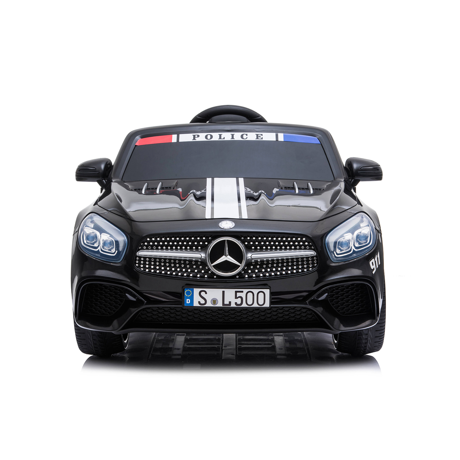 Ел. кола Police Mercedes SL500 черна