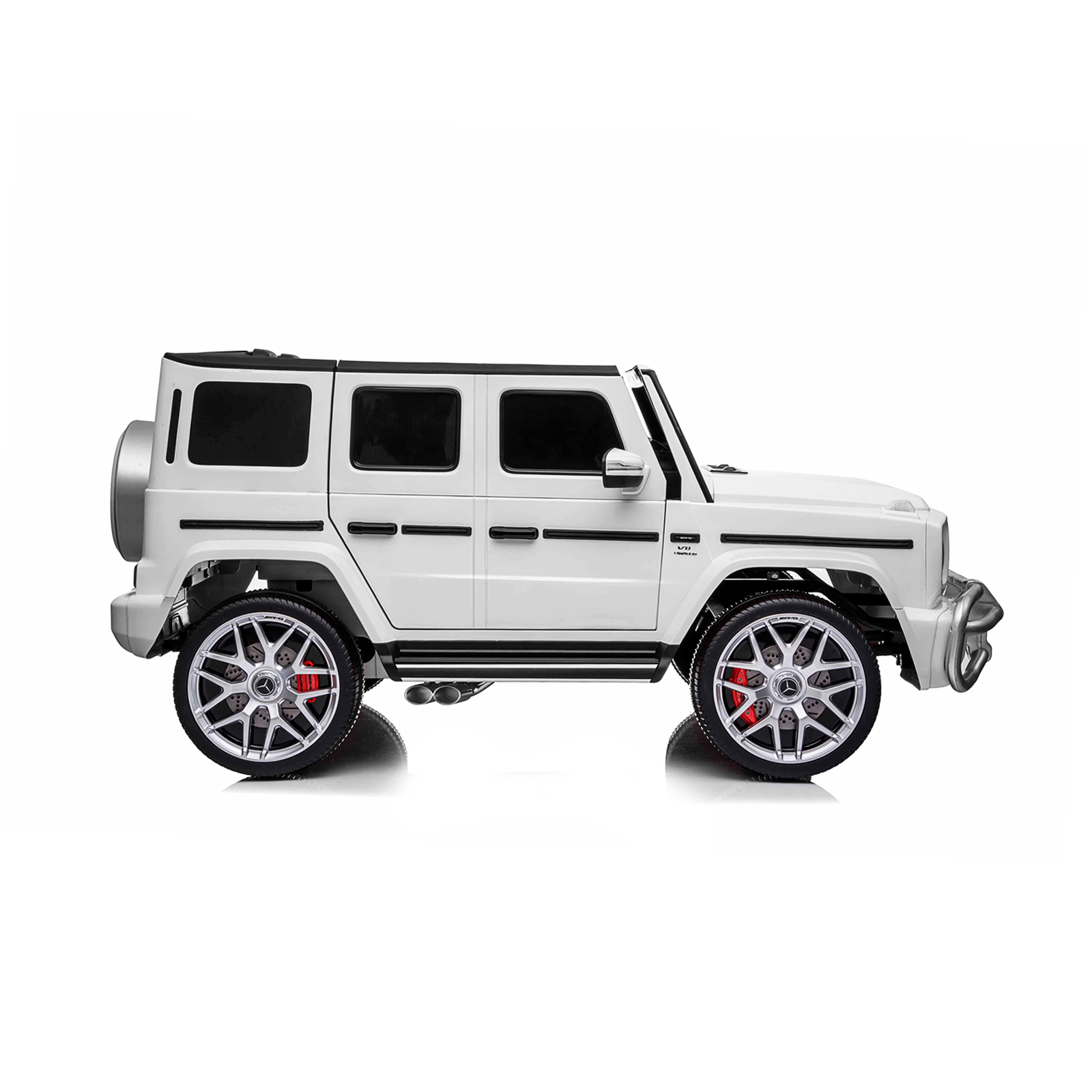 Eл.джип MERCEDES G63 за две деца бял EVA