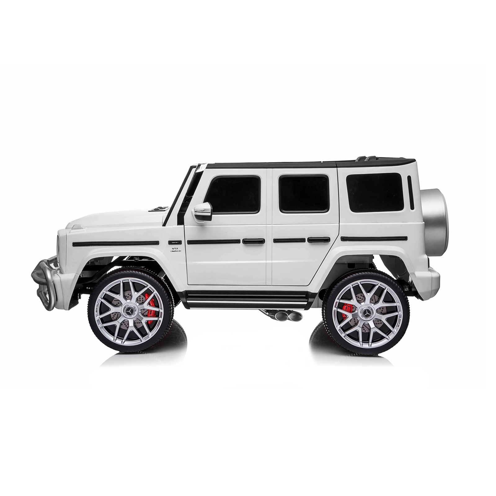 Eл.джип MERCEDES G63 за две деца бял EVA