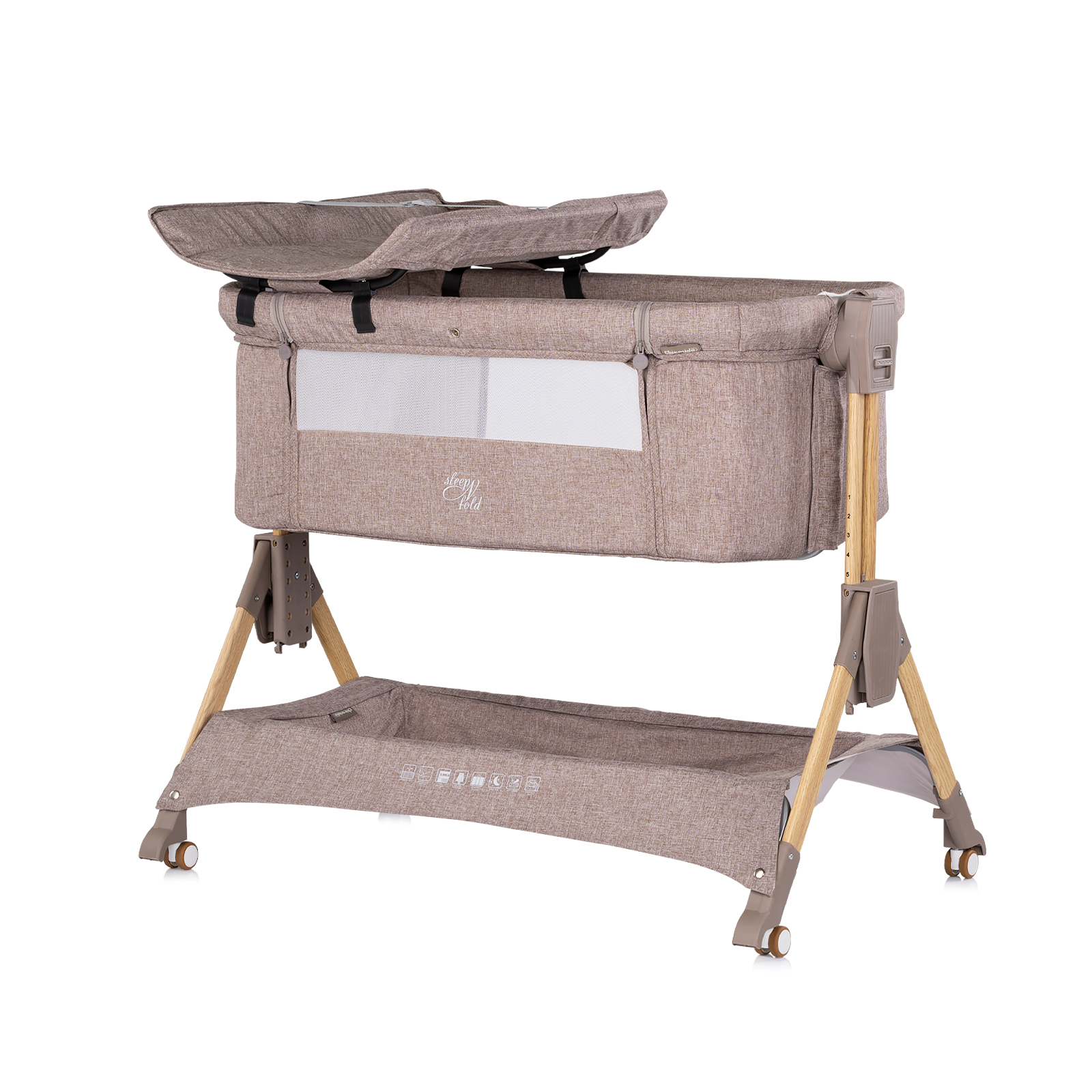 Сгъваема кошарка SleepNFold лате
