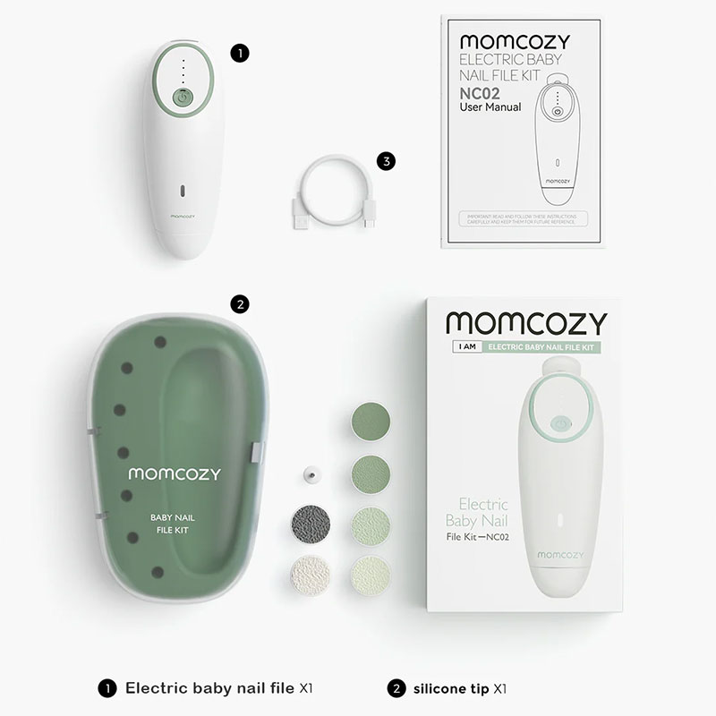 Електрическа бебешка пила за нокти Momcozy