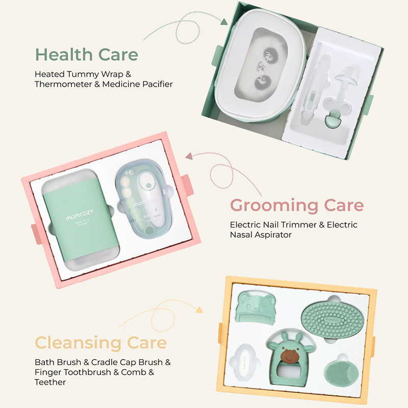 Хигиенен комплект за бебе Momcozy All-in-1 Elite Baby Kit, 13 части