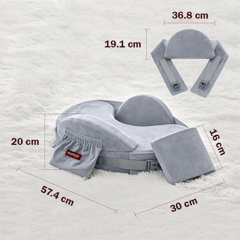 Възглавница за кърмене Momcozy CozyPro, Grey