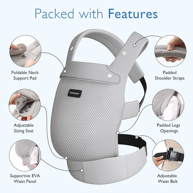 Ергономична раница Momcozy Air Mesh, 3 - 24 месеца