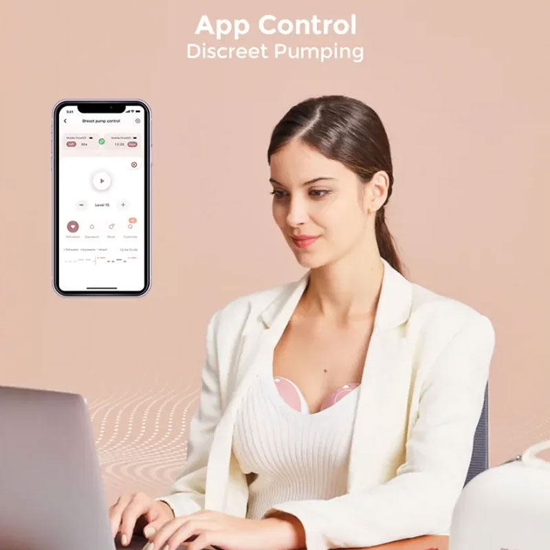 Смарт двойна електрическа помпа за кърма Momcozy M9 Hands-Free, с мобилно приложение