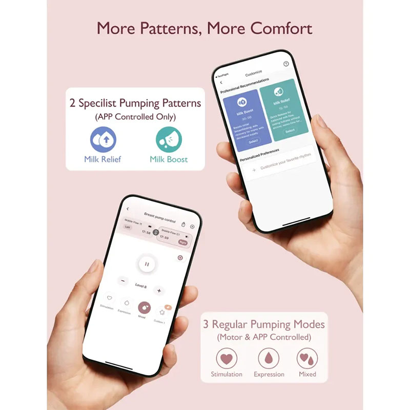 Смарт двойна електрическа помпа за кърма Momcozy M9 Hands-Free, с мобилно приложение