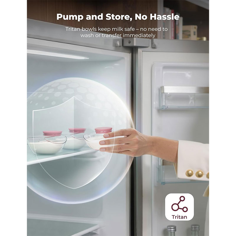 Смарт двойна електрическа помпа за кърма Momcozy M9 Hands-Free, с мобилно приложение
